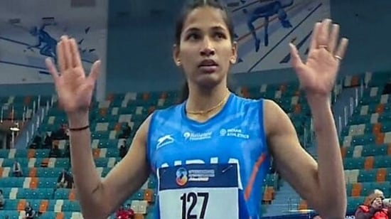 Jyothi Yarraji won a gold medal in the women's 100 m hurdles. (SAI Media )