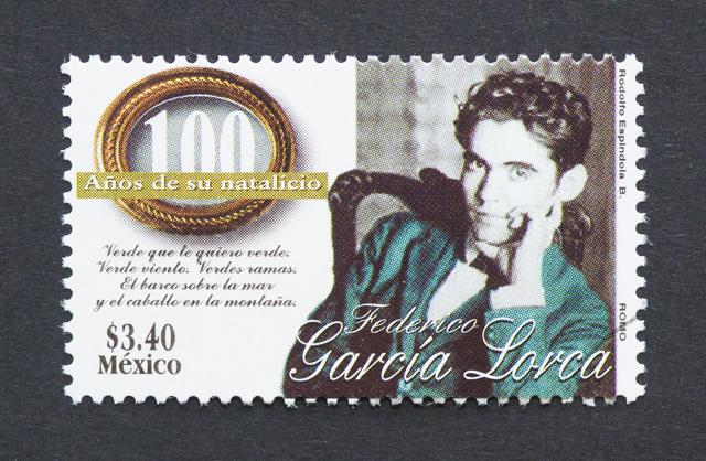 A stamp featuring Federico Garcia Lorca (Catwalk/Shutterstock) A stamp featuring Federico Garcia Lorca (Catwalk/Shutterstock)