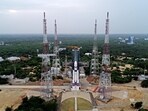 The countdown leading to the launch at 14:35:17 Hrs. IST is progressing. The countdown leading to the launch at 14:35:17 Hrs. IST is progressing.