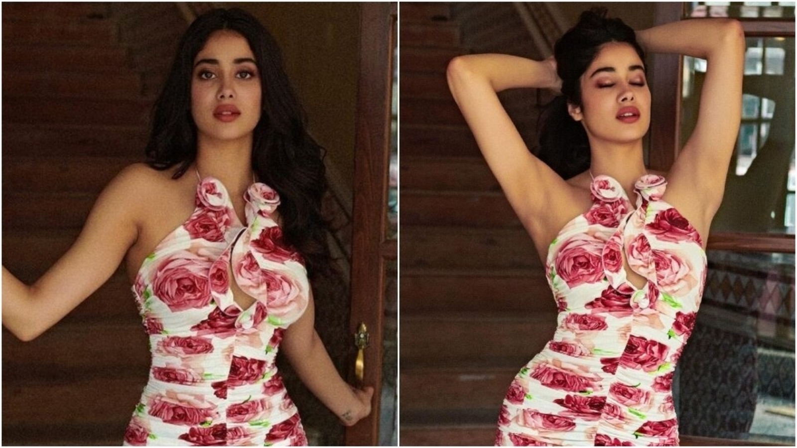 Janhvi Kapoor makes internet go Uff with her viral pics in floral bust cut-out dress, check out its whopping cost inside - Vimarsana News