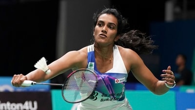 PV Sindhu in action. (AP) PV Sindhu in action. (AP)