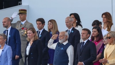 Prime Minister Narendra Modi on Friday participated in the Bastille Day parade along with French President Emmanuel Macron - as part of French National Day celebrations. Prime Minister Narendra Modi on Friday participated in the Bastille Day parade along with French President Emmanuel Macron - as part of French National Day celebrations. 