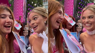 Snapshot of Margot Robbie and fan recreating film's dialogue. (Instagram/@Barbie Miranda) Snapshot of Margot Robbie and fan recreating film's dialogue. (Instagram/@Barbie Miranda)