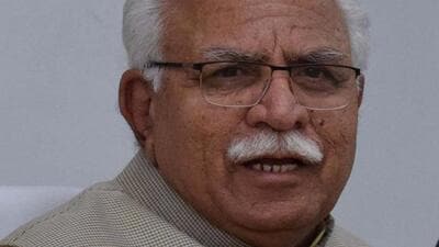 Haryana chief minister (CM) Manohar Lal Khattar on Friday said it was unethical on the part of Delhi chief minister Arvind Kejriwal to play politics even over natural calamities. (HT File) Haryana chief minister (CM) Manohar Lal Khattar on Friday said it was unethical on the part of Delhi chief minister Arvind Kejriwal to play politics even over natural calamities. (HT File)