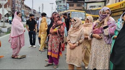 Last month, massive protests were held in parts of Srinagar city including in city outskirts and old city against installation of smart meters and power outages. (File photo) Last month, massive protests were held in parts of Srinagar city including in city outskirts and old city against installation of smart meters and power outages. (File photo)