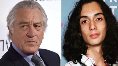 Robert De Niro, his grandson Leandro De Niro Rodriguez (Twitter) Robert De Niro, his grandson Leandro De Niro Rodriguez (Twitter)