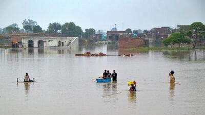 The number of times when Yamuna has breached these thresholds has decreased somewhat over time. (PTI photo) The number of times when Yamuna has breached these thresholds has decreased somewhat over time. (PTI photo)