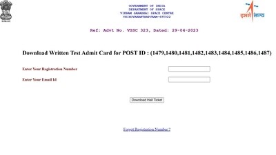 ISRO VSSC admit card 2023 out for technical assistant and other posts ISRO VSSC admit card 2023 out for technical assistant and other posts