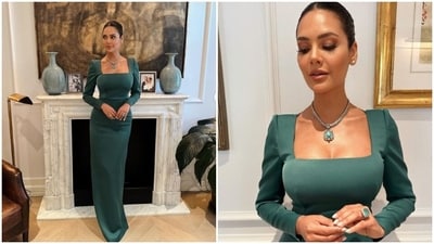 Esha Gupta's cyan green gown is the perfect blend of sass and class (Instagram/@egupta) Esha Gupta's cyan green gown is the perfect blend of sass and class (Instagram/@egupta)