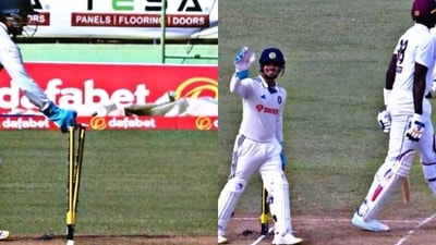 Ishan Kishan attempts to recreated Jonny Bairstow-like dismissal against Jason Holder Ishan Kishan attempts to recreated Jonny Bairstow-like dismissal against Jason Holder