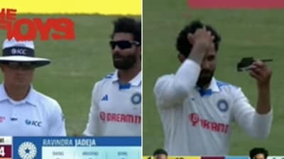 Can Ravindra Jadeja's swag be topped? (Screengrab) Can Ravindra Jadeja's swag be topped? (Screengrab)