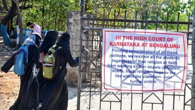 Karnataka last year witnessed a controversy over the hijab ban. (PTI)