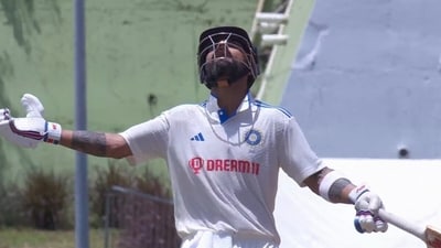 What was that from Virat Kohli? (Screengrab) What was that from Virat Kohli? (Screengrab)