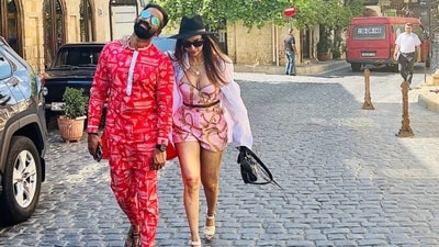 Malaika Arora is having a blast with her friends in Baku. She shared a candid picture with her yoga studio partner Sarvesh Shashi and called themselves ‘Ken and Barbie’ in the caption. Malaika Arora is having a blast with her friends in Baku. She shared a candid picture with her yoga studio partner Sarvesh Shashi and called themselves ‘Ken and Barbie’ in the caption. 