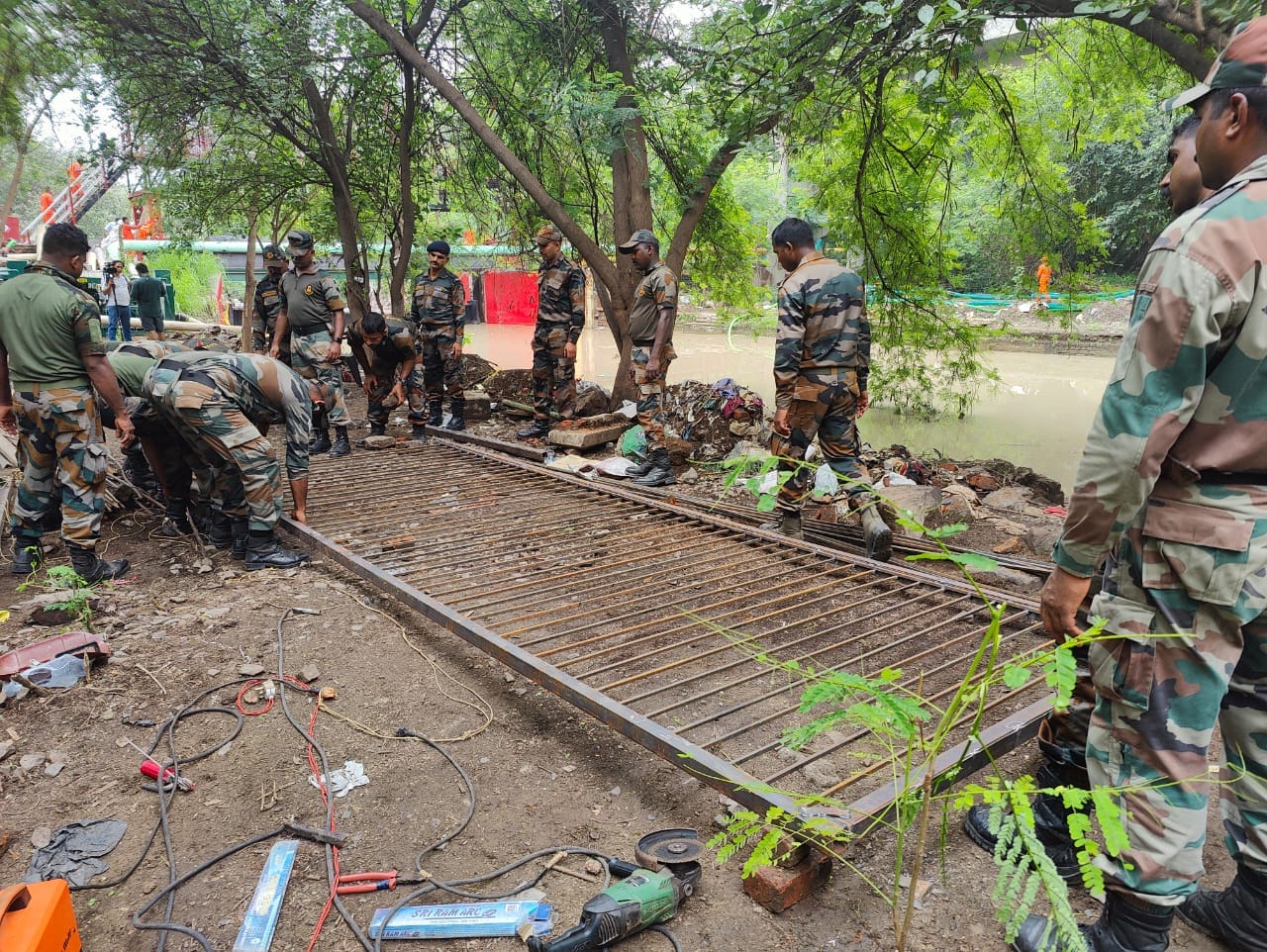 Broken ITO regulator being repaired by Army.