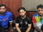 The suspects in police custody. (Parveen Kumar/ HT)