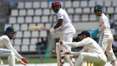 Yashasvi Jaiswal positioned at the short-leg position (AFP) Yashasvi Jaiswal positioned at the short-leg position (AFP)