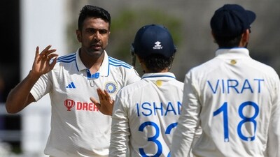 Ravichandran Ashwin (L) during Day 3 of the 1st Test between West Indies and India (AFP) Ravichandran Ashwin (L) during Day 3 of the 1st Test between West Indies and India (AFP)