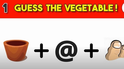 Brain teaser: Can you guess the name of the vegetable from this emojis? (YouTube/@PlanetwormRiddlesTests33) Brain teaser: Can you guess the name of the vegetable from this emojis? (YouTube/@PlanetwormRiddlesTests33)
