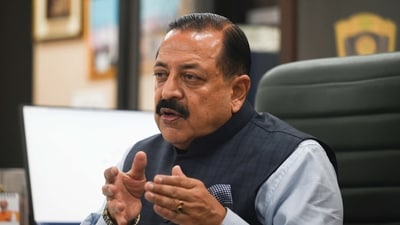 Dr Jitendra Singh Minister of State (Independent Charge) for Science and Technology. (Photo by Vipin Kumar/ Hindustan Times) Dr Jitendra Singh Minister of State (Independent Charge) for Science and Technology. (Photo by Vipin Kumar/ Hindustan Times)