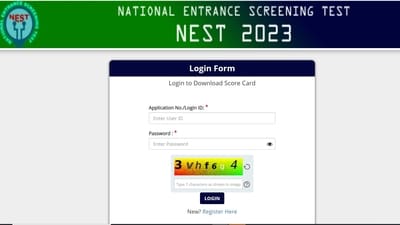 NEST 2023 scorecard released at nestexam.in
