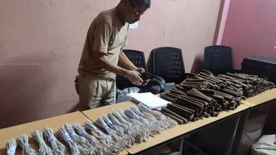 Police said the explosives originated from Meghalaya and were seized soon after they crossed into Assam (Cachar Police Photo)