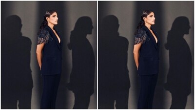 Kubbra played muse to fashion designer Kresha Bajaj and picked a power suit for the promotions. (Instagram/@kubbrasait) Kubbra played muse to fashion designer Kresha Bajaj and picked a power suit for the promotions. (Instagram/@kubbrasait)