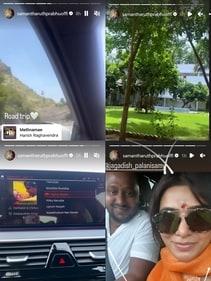Samantha Ruth Prabhu on a road trip. Samantha Ruth Prabhu on a road trip.