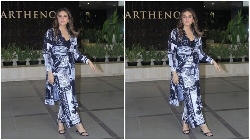Huma posed for the cameras. (HT Photos/Varinder Chawla) Huma posed for the cameras. (HT Photos/Varinder Chawla)