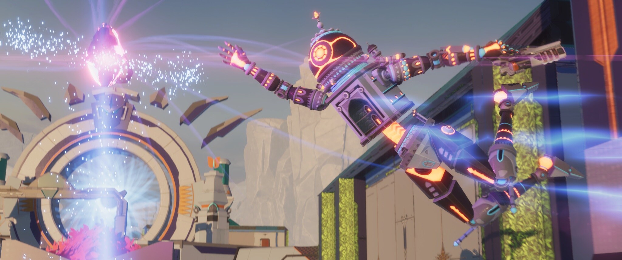 A still from Indus, featuring a droid with a personality called Sir-Taj. There are interstellar travellers; mercenaries called Mythwalkers; and a strange new planet rich in an immensely valuable time- and space-altering substance called Cosmium. A still from Indus, featuring a droid with a personality called Sir-Taj. There are interstellar travellers; mercenaries called Mythwalkers; and a strange new planet rich in an immensely valuable time- and space-altering substance called Cosmium.
