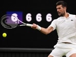 Serbia's Novak Djokovic in action against Italy's Jannik Sinner Serbia's Novak Djokovic in action against Italy's Jannik Sinner