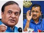 Assam CM Himanta Biswa Sarma and Delhi CM Arvind Kejriwal. Assam CM Himanta Biswa Sarma and Delhi CM Arvind Kejriwal.