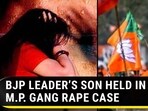 BJP LEADER'S SON HELD IN M.P. GANG RAPE CASE