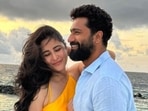 Katrina Kaif and Vicky Kaushal pose together in a new picture.