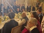 PM Modi along with President Emmanuel Macron PM Modi along with President Emmanuel Macron