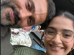 Sonam Kapoor, Anand Ahuja, Nick Jonas and Madhu Chopra at Wimbledon Finals 2023.