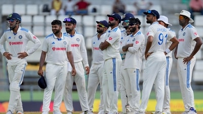 India's players during Day 3 of the first Test against West Indies (AP) India's players during Day 3 of the first Test against West Indies (AP)