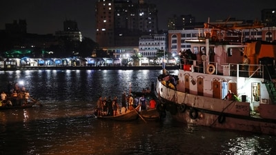 Most of the passengers were believed to have swum ashore. (REUTERS)
