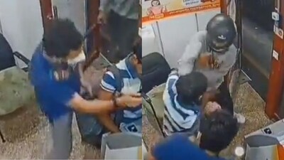 Robbers beat up the victim after using pepper spray against him to steal a cash sum of ₹7 lakh (ANI) Robbers beat up the victim after using pepper spray against him to steal a cash sum of ₹7 lakh (ANI)