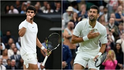 Wimbledon 2023 Final Live Streaming: When and where to watch Alcaraz vs Djokovic (Reuters/AP) Wimbledon 2023 Final Live Streaming: When and where to watch Alcaraz vs Djokovic (Reuters/AP)