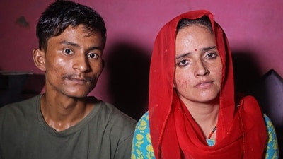 Sachin Meena (L) and Seema Haider. (AFP) Sachin Meena (L) and Seema Haider. (AFP)