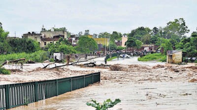 Khudda Lahora, Dhanas, Hallomajra, Bapu Dham, Maloya and Manimajra are among the worst-hit areas every monsoon. (RaviKumar/HT) Khudda Lahora, Dhanas, Hallomajra, Bapu Dham, Maloya and Manimajra are among the worst-hit areas every monsoon. (RaviKumar/HT)