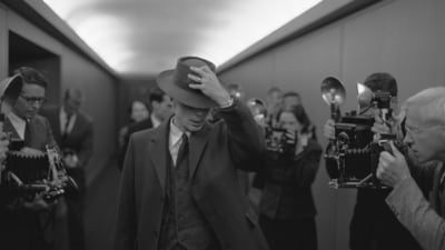 Cillian Murphy as J. Robert Oppenheimer in a scene from the film "Oppenheimer," written and directed by Christopher Nolan. (Universal Pictures via AP) Cillian Murphy as J. Robert Oppenheimer in a scene from the film "Oppenheimer," written and directed by Christopher Nolan. (Universal Pictures via AP)