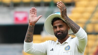 Star India batter Suryakumar Yadav in action at the Duleep Trophy (PTI) Star India batter Suryakumar Yadav in action at the Duleep Trophy (PTI)