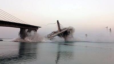 The 3.15-km-long bridge being built on river Ganga between Aguanighat in Khagaria district and Sultanganj in Bhagalpur district collapsed on June 4 (ANI) The 3.15-km-long bridge being built on river Ganga between Aguanighat in Khagaria district and Sultanganj in Bhagalpur district collapsed on June 4 (ANI)
