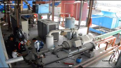 The sanitary waste processing unit has been set up at the campus of Rochem Separations Systems Pvt Ltd, Hadapsar. (SOURCED) The sanitary waste processing unit has been set up at the campus of Rochem Separations Systems Pvt Ltd, Hadapsar. (SOURCED)