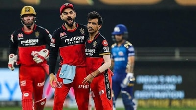 Yuzvendra Chahal (R) and Virat Kohli (middle) celebrate during the Indian Premier League 2020 (PTI) Yuzvendra Chahal (R) and Virat Kohli (middle) celebrate during the Indian Premier League 2020 (PTI)