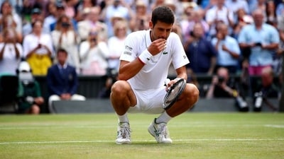 Why does Novak Djokovic eat grass after winning Wimbledon? Why does Novak Djokovic eat grass after winning Wimbledon?