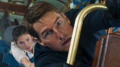 Tom Cruise and Hayley Atwell stumble, fall but always survive Tom Cruise and Hayley Atwell stumble, fall but always survive