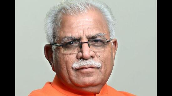 Haryana chief minister Manohar Lal Khattar on Sunday hit out at the Aam Aadmi Party (AAP) leadership for blaming his state for floods in parts of Delhi, saying the finger-pointing is neither in the interest of humanity, state or the country. (HT File)